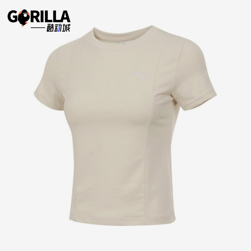 Puma/彪马正品FEMME COLLECTIVE女士修身休闲运动短袖631305-87