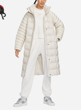耐克正品女子宽松运动棉服