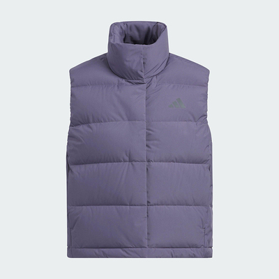 Adidas/阿迪达斯正品2025女士休闲户外宽松保暖羽绒马甲KQ5534