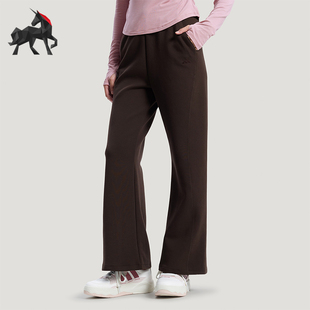 Adidas/阿迪达斯正品轻柔雅新款女深棕色轻运动经典喇叭裤KH2705