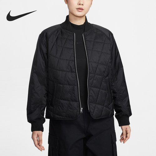 Nike/耐克正品2026春季款女士日常立领保暖休闲棉服IF0343-010