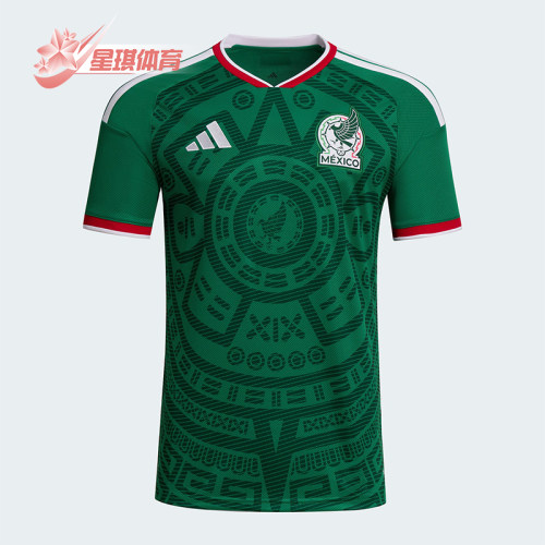 Adidas/阿迪达斯正品MEXICO 26男士训练足球套头运动短袖JL8580
