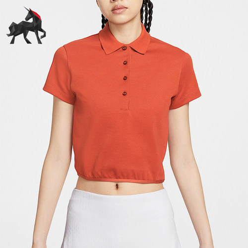 Nike/耐克正品2025夏季款女士运动高尔夫翻领短袖短袖IF8529-626