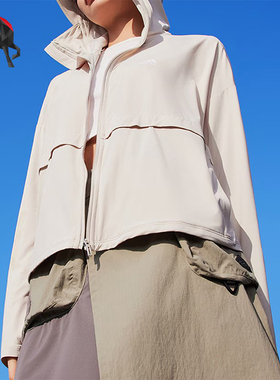 Adidas/阿迪达斯正品夏季女士透气运动连帽防晒衣JI7597