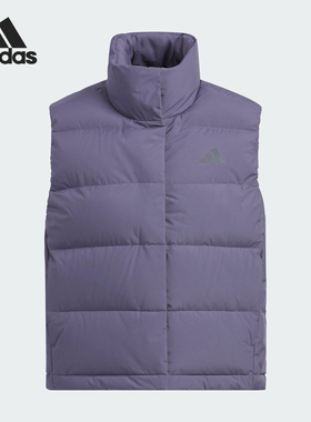 Adidas/阿迪达斯正品2025女士户外宽松保暖羽绒马甲KQ5534