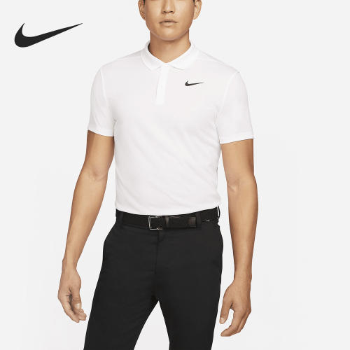 Nike耐克 正品男款高尔夫球场透气休闲运动翻领衫DH0827-100