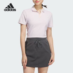 SEAM Adidas 阿迪达斯正品 FUSTL JE1438 POLO女士简约翻领短袖