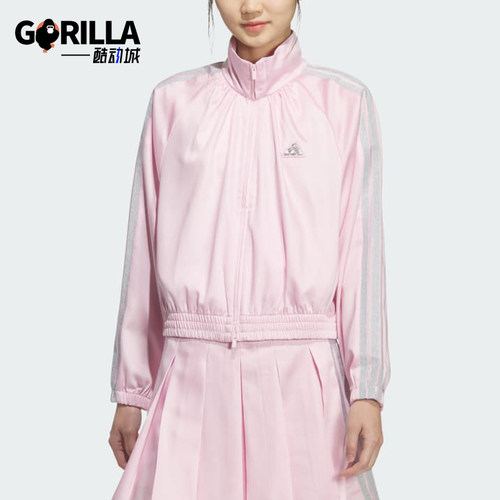 Adidas/阿迪达斯正品女士时尚休闲运动经典三条纹外套KS0038