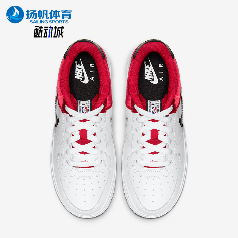 Nike/耐克正品Air Force 1 GS女子大童休闲透气板鞋CK0502-600