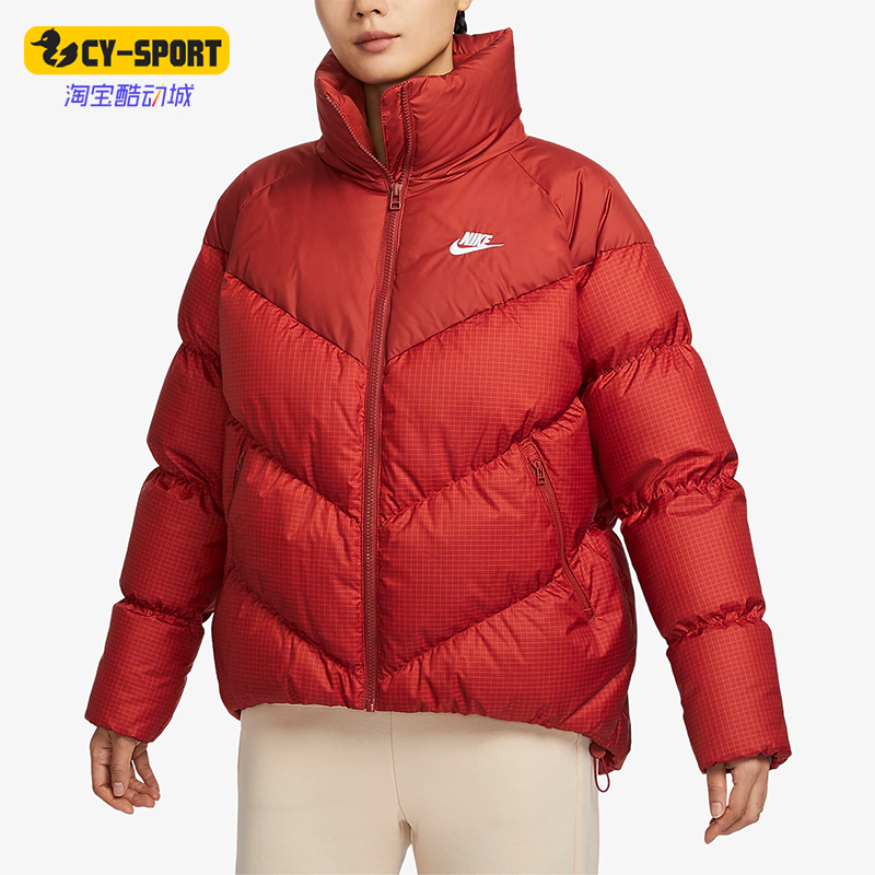 耐克正品女子防风保暖羽绒服