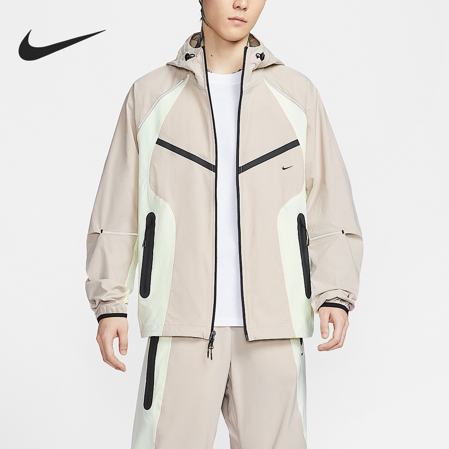Nike/耐克官方正品2026春季款男士拼接网眼运动外套IU7497-236