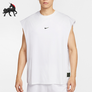 Nike/耐克正品Dri-FIT男士运动无袖宽松篮球透气上衣HV1889-100