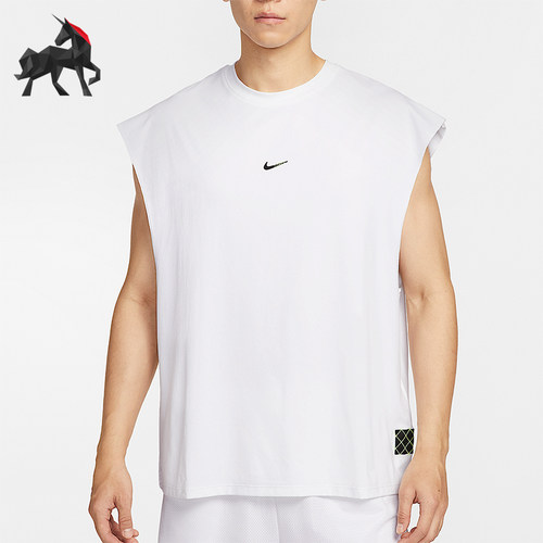 Nike/耐克正品Dri-FIT男士运动无袖宽松篮球透气上衣HV1889-100