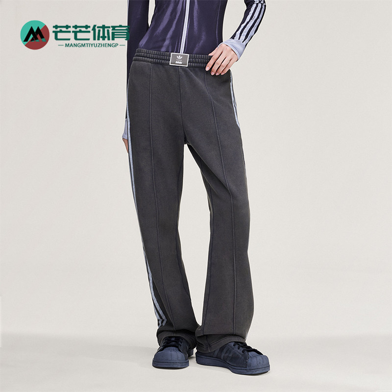 Adidas/阿迪达斯正品三叶草新款女深灰色经典街头运动裤KA9843