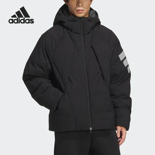 阿迪达斯男士宽松保暖羽绒服