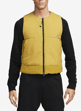 Nike耐克正品Axis系列男保暖透气轻便拉链修身圆领马甲FD0412-716