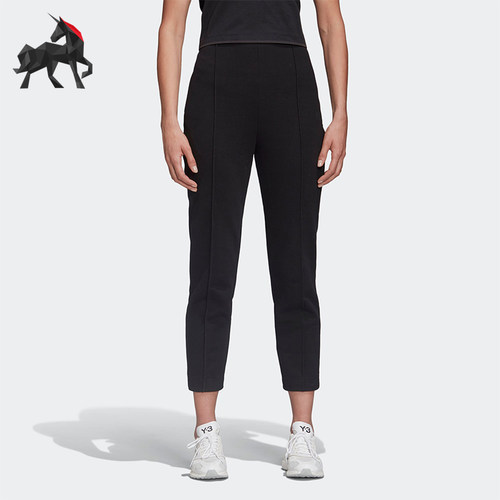 Adidas/阿迪达斯正品Y-3女士时尚高腰弹力针织休闲长裤FN3441