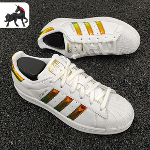 板鞋 三叶草19女子贝壳头休闲鞋 EG2918 阿迪达斯正品 Adidas