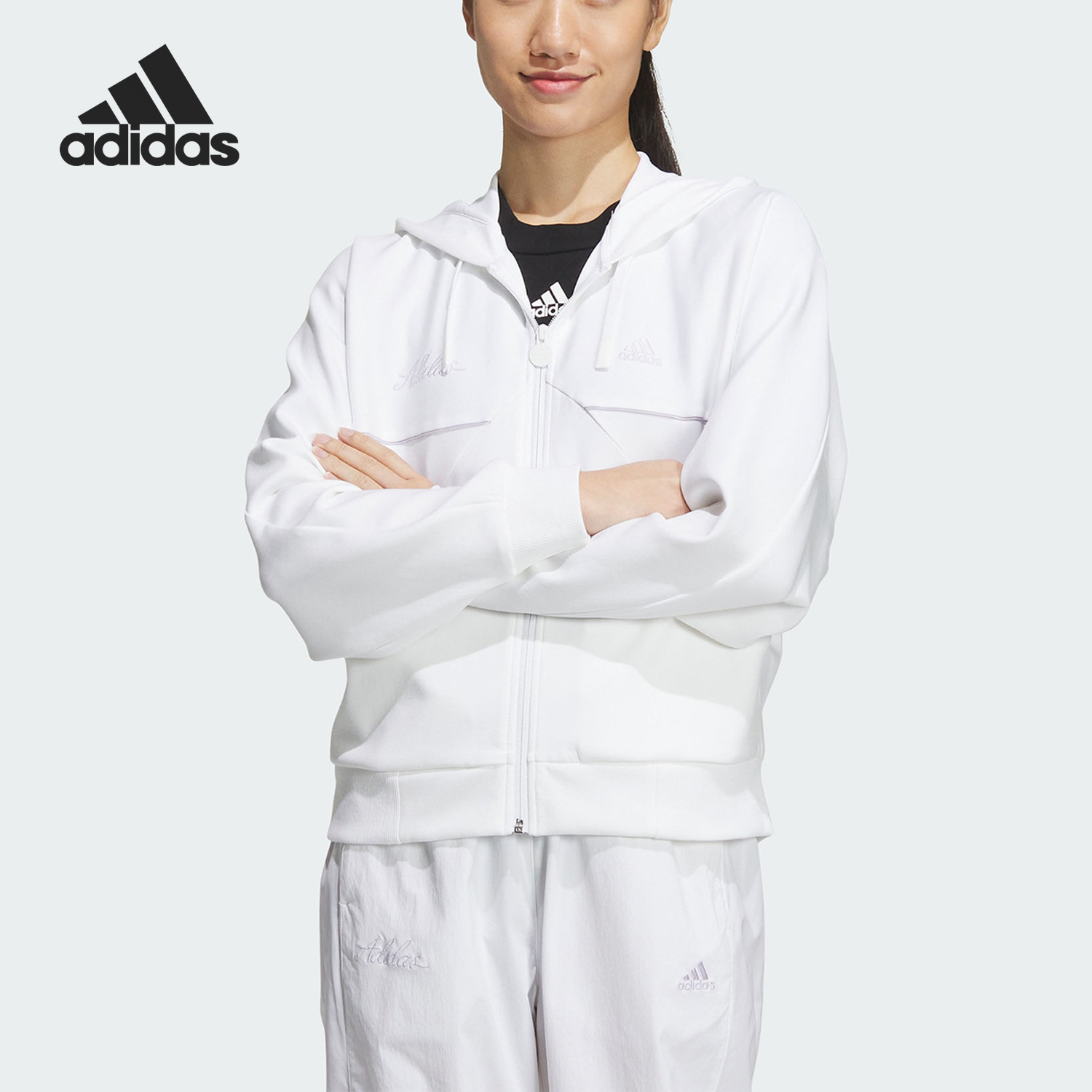 Adidas/阿迪达斯女士连帽外套