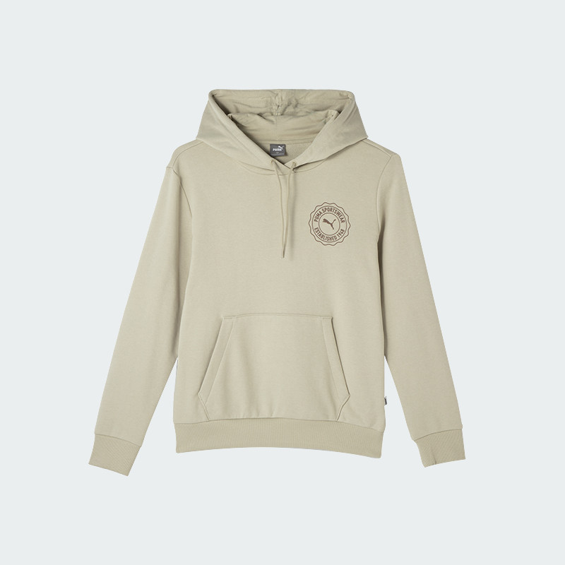 Puma/彪马正品秋季新款女士简约口袋连帽宽松休闲卫衣