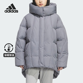 女士宽松蓬松保暖时尚 冬季 连帽羽绒服KC5801 阿迪达斯正品 Adidas