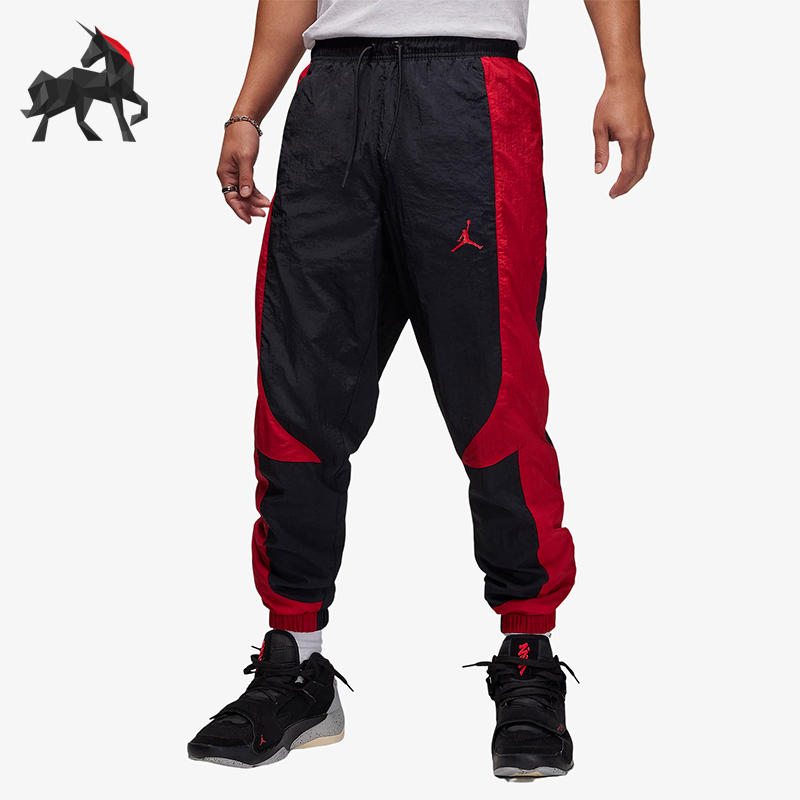 耐克男子图案印花系带束脚运动裤