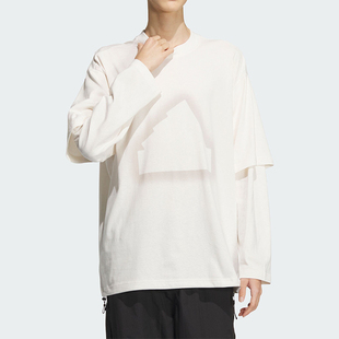 男士 Adidas 阿迪达斯正品 透气专柜新款 JI9879 宽松圆领休闲长袖