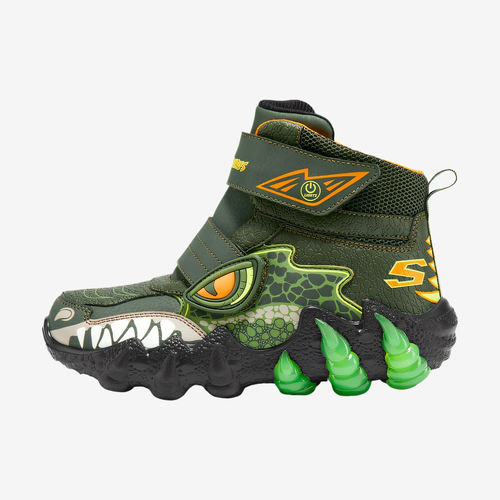 Skechers斯凯奇正品大童短筒圆头休闲运动雪地靴400122L-OLV