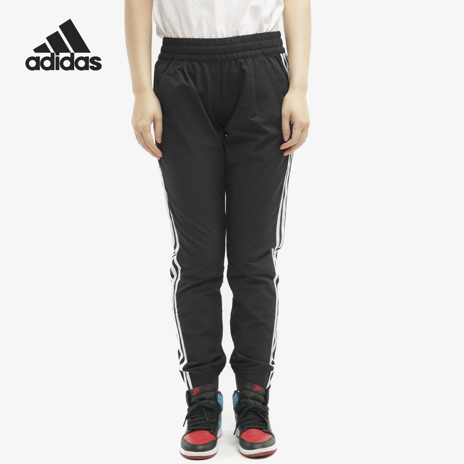 adidas正品女子透气收口休闲长裤