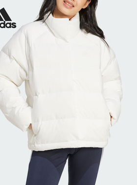 Adidas/阿迪达斯官方正品冬季新款女士轻薄休闲简约羽绒服IX8867