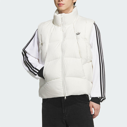 Adidas/阿迪达斯正品三叶草男女宽松保暖运动简约羽绒马甲KV3987