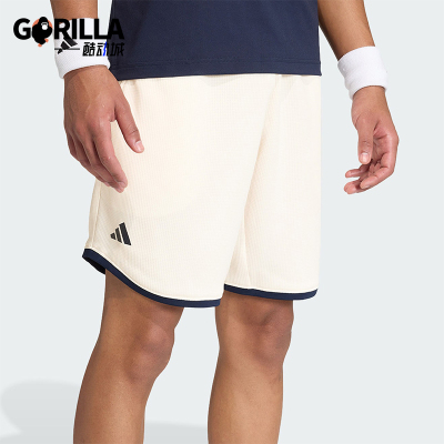 Adidas/阿迪达斯正品2026男士轻盈训练经典透气针织短裤KE6717
