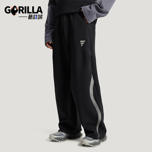 Adidas/阿迪达斯正品春秋男士运动休闲日常针织宽松长裤KU5305