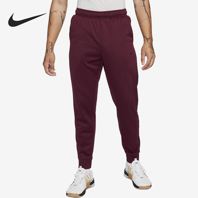 Nike/耐克正品2025冬季款男士日常束脚针织松紧腰长裤FB6892-681