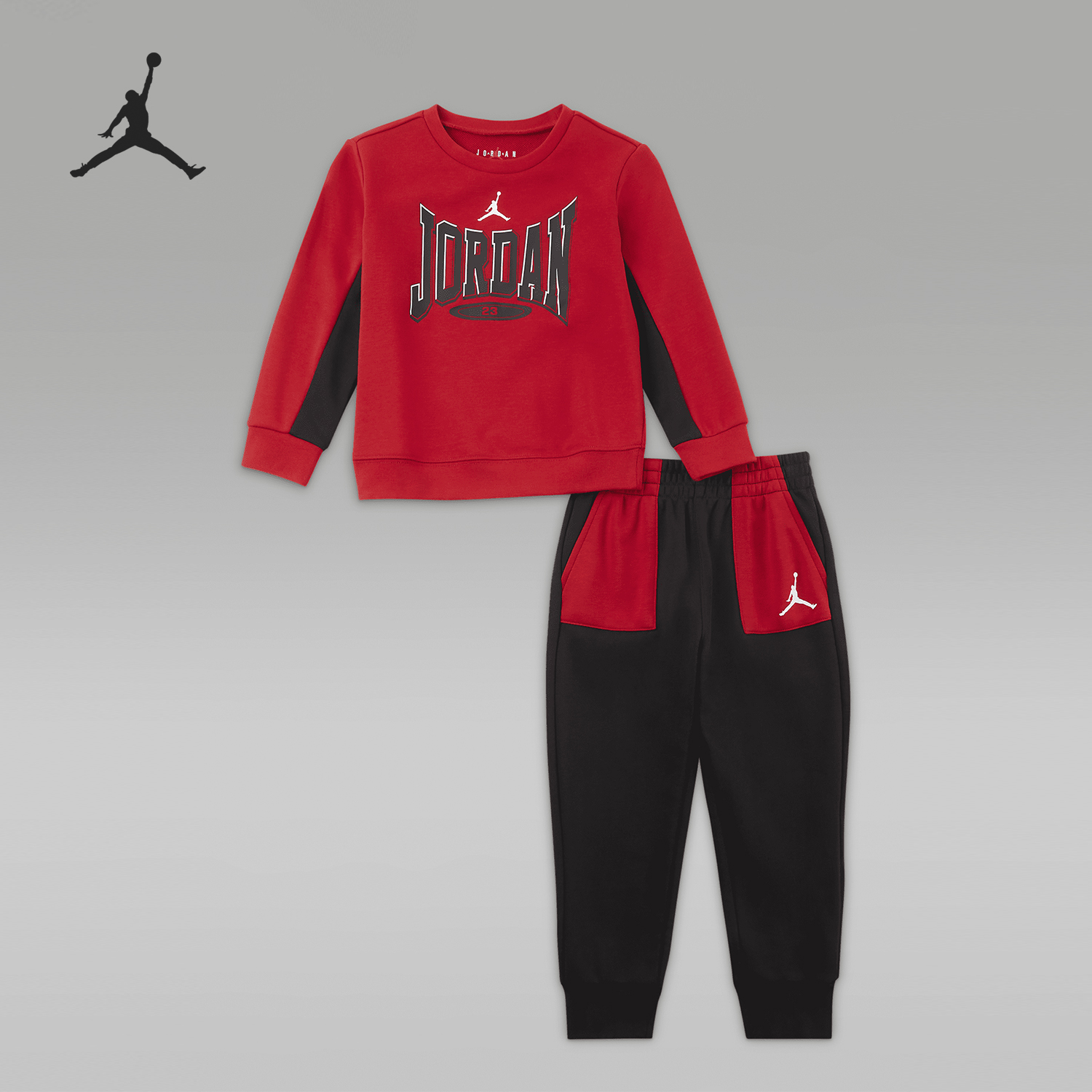 Nike/耐克正品Jordan Retro 婴童法式毛圈运动套装HF2353-010