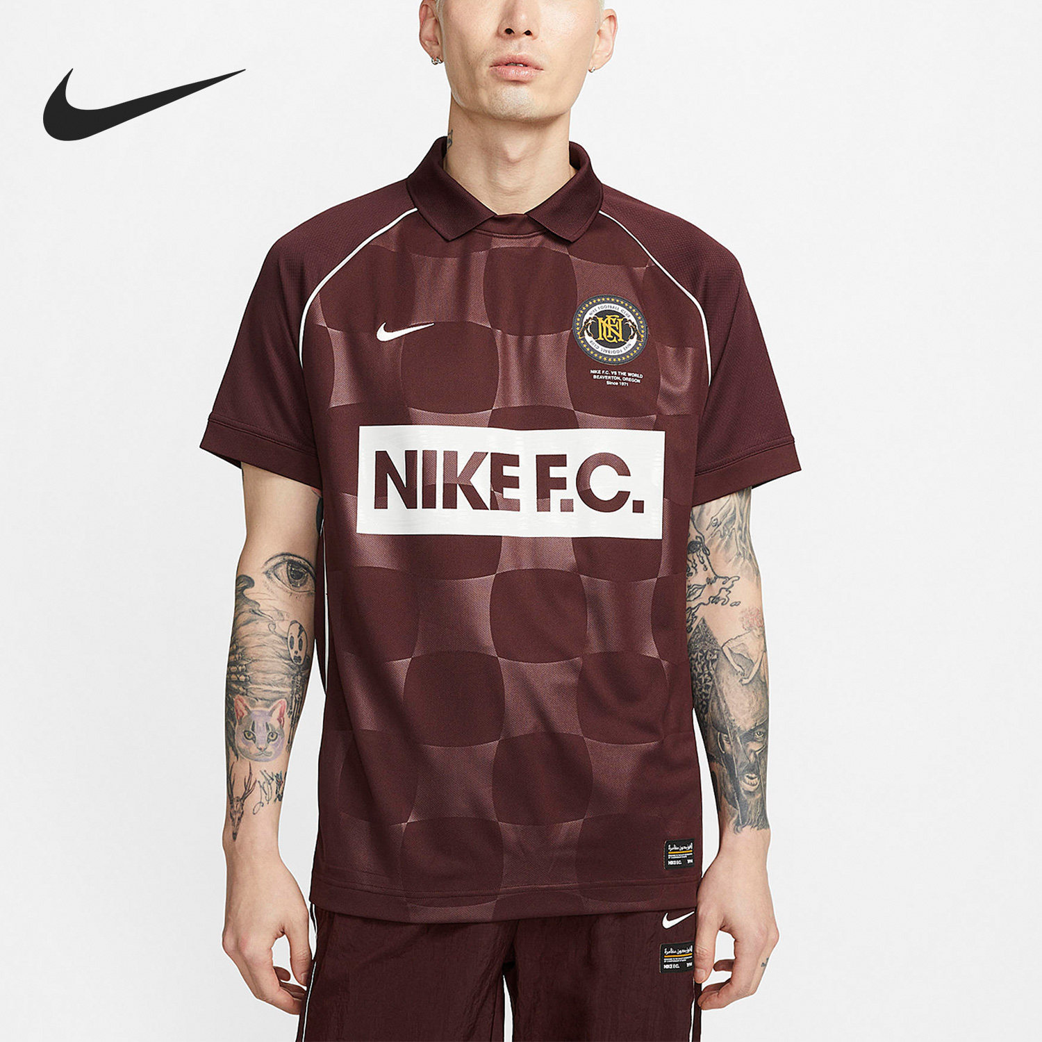 Nike/耐克正品DRI-FIT F.C. SS JERSEY男子足球T恤DQ5046-652