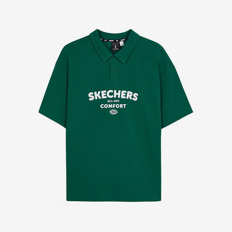 Skechers/斯凯奇正品新款男女复古休闲针织透气短袖POLO衫,运动服/休闲服装,运动POLO衫,淘宝优惠券,粉丝福利购,淘宝优惠卷