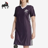 Adidas 三叶草女士宽松休闲运动连衣裙IZ3199 阿迪达斯正品