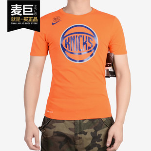 Nike/耐克短袖男DRY LOGO纽约尼克斯队篮球运动NBAT恤870527