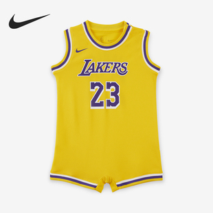 Nike NBA 婴童圆领柔软顺滑运动连体衣HM3855 728 耐克正品