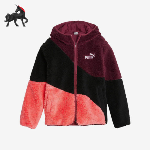 Puma/彪马正品2025大童潮流时尚保暖连帽运动休闲外套678510-22