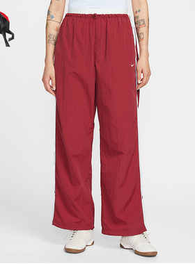 Nike/耐克正品2025冬季款女士日常高腰梭织直筒长裤IF0335-613