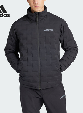 Adidas/阿迪达斯正品户外男士轻薄保暖运动鹅绒羽绒服IY0076