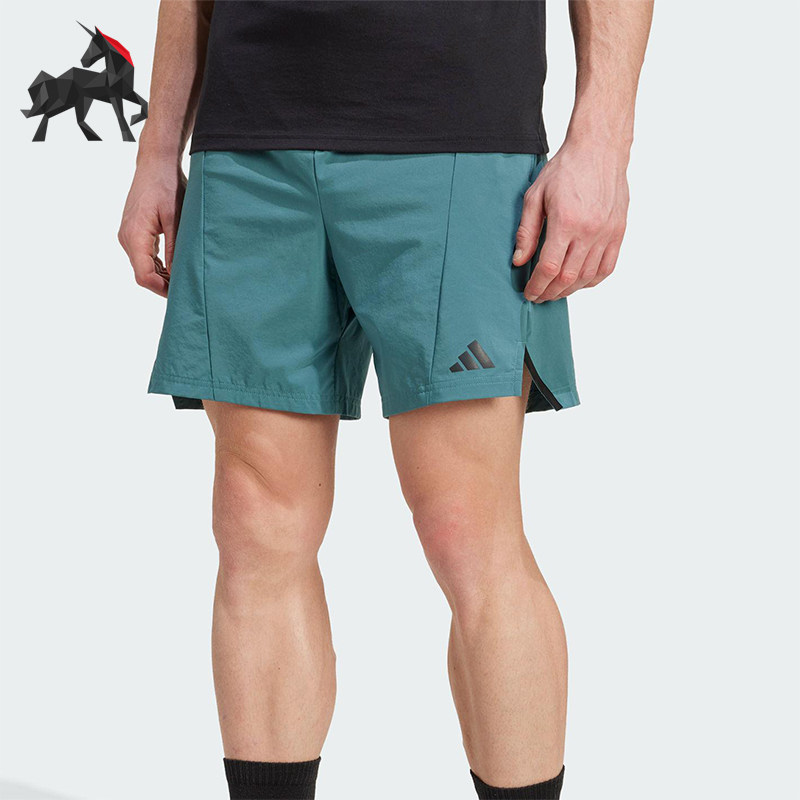 Adidas/阿迪达斯正品D4T SHORT男士透湿排汗经典健身短裤JX3169