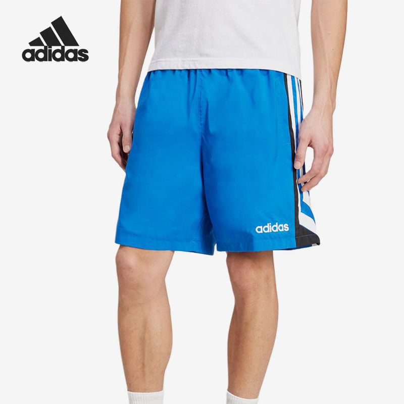 Adidas/阿迪达斯正品松紧中腰三分宽松休闲经典短裤男短裤JX3076