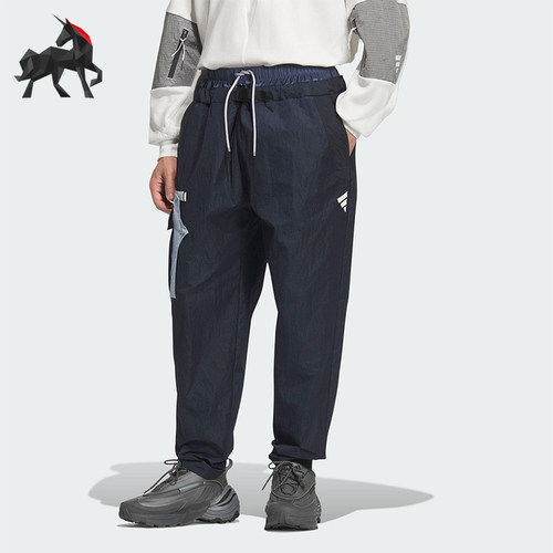Adidas/阿迪达斯正品新款男女同款梭织户外运动时尚休闲裤JM8637