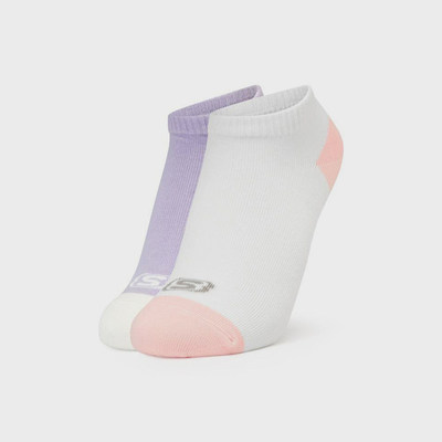 Skechers/斯凯奇正品四季款儿童日常简约短筒袜两双装P224K071