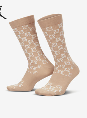 Nike/耐克官方正品新款Jordan男女中筒一双装运动袜FJ6823-200