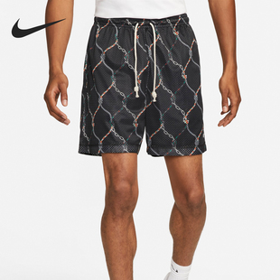DQ5722 Nike 010 系带网眼印花直筒休闲短裤 男士 耐克正品 经典