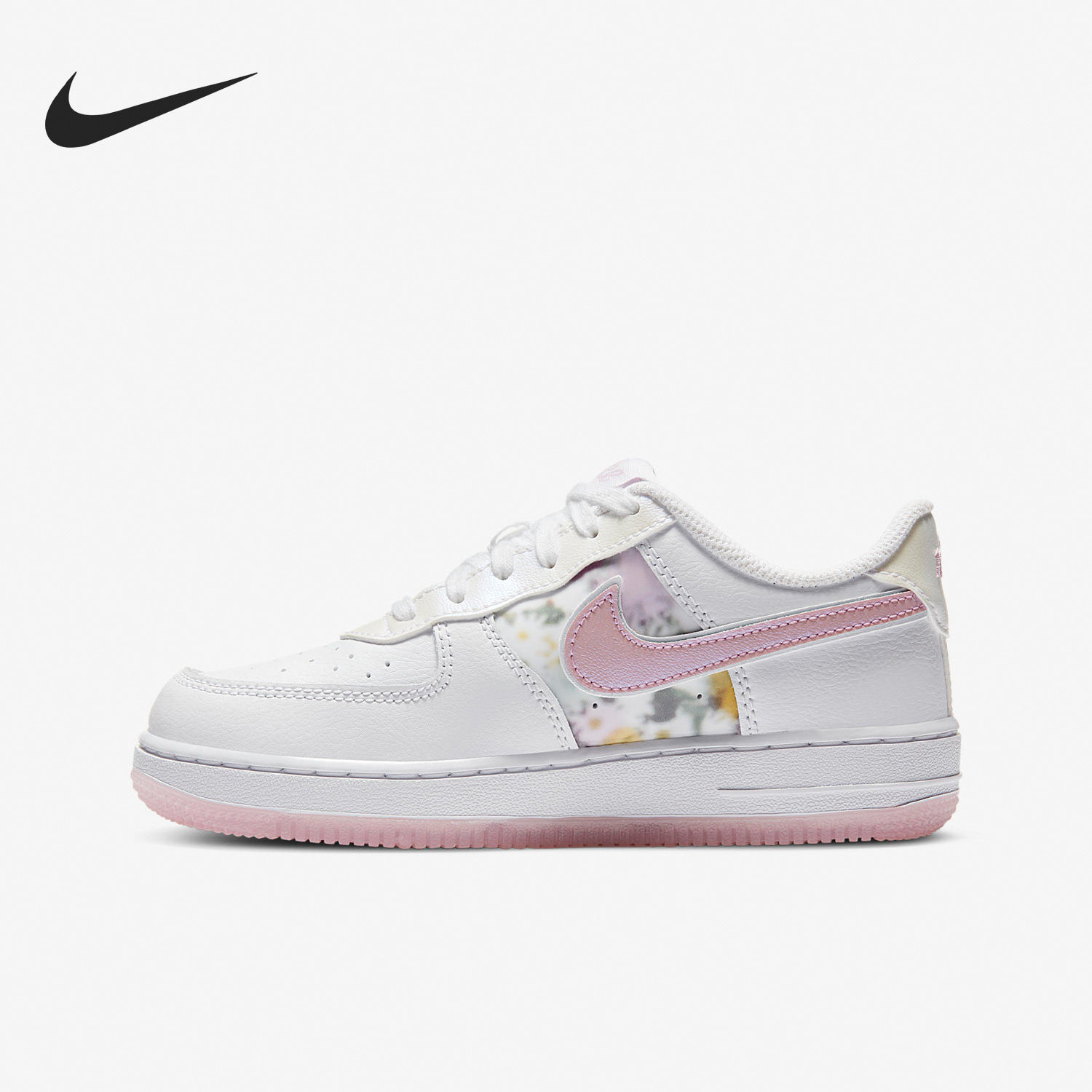 Nike/耐克正品Air Force GS女子大童低帮休闲板鞋CN8543-100,童鞋/婴儿鞋/亲子鞋,运动鞋,淘宝优惠券,粉丝福利购,淘宝优惠卷